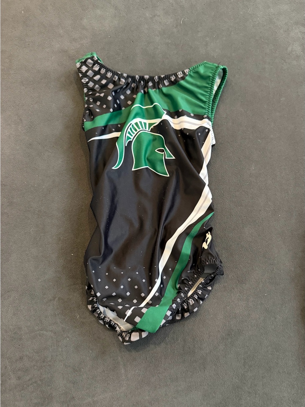 Foxy MSU Girl’s Gymnastics Leotard   Size 8. No tag.